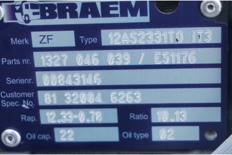 ZF 12AS2331OD+IT3 - Коробка передач для Грузовиков: фото 5 ZF 12AS2331OD+IT3 - Коробка передач для Грузовиков: фото 5