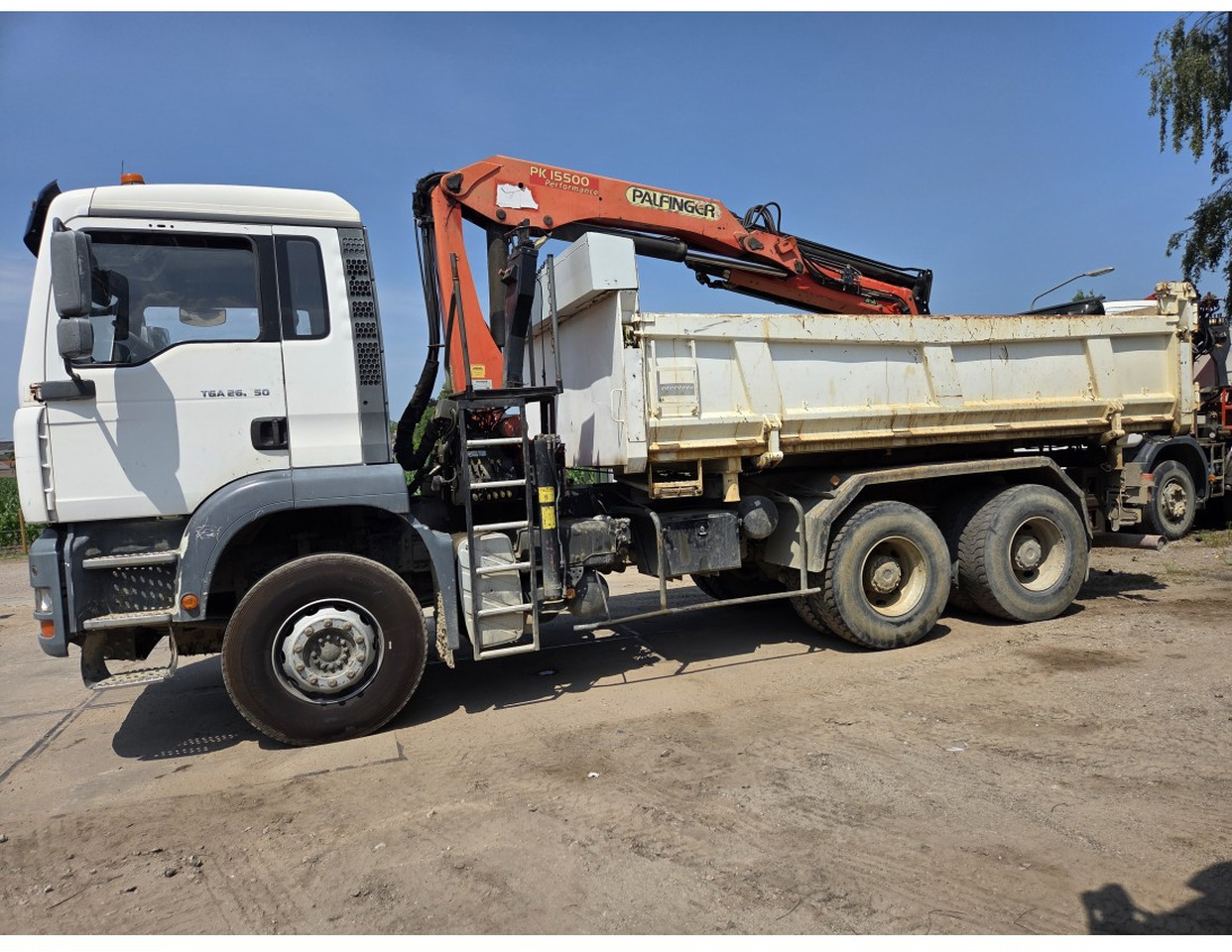 Самосвал, Автоманипулятор MAN TGA 26.350 6X4 BORDMATIC TIPPER CRANE PALFINGER PK15500: фото 8