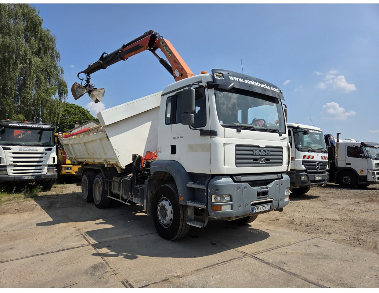 Самосвал, Автоманипулятор MAN TGA 26.350 6X4 BORDMATIC TIPPER CRANE PALFINGER PK15500: фото 6