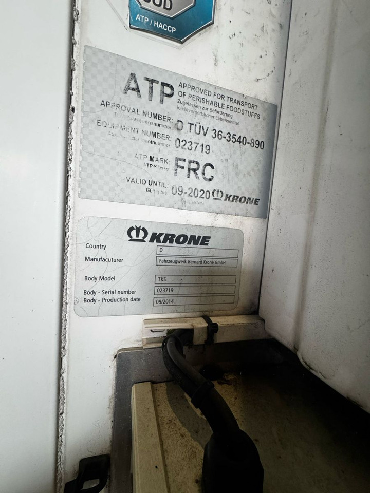 Krone SZ,Carrier Vector1550, -20C°,Duoplex steel - Полуприцеп-фургон: фото 5 Krone SZ,Carrier Vector1550, -20C°,Duoplex steel - Полуприцеп-фургон: фото 5