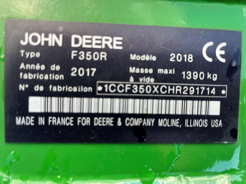 John Deere F 350 R Dismantled: only spare parts - Косилка: фото 5 John Deere F 350 R Dismantled: only spare parts - Косилка: фото 5