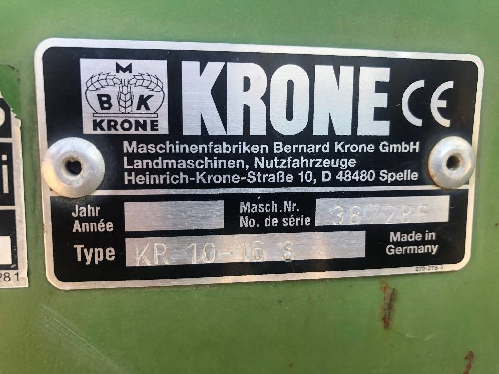 Krone KR 10-16 Dismantled: spare parts - Пресс-подборщик рулонный: фото 3 Krone KR 10-16 Dismantled: spare parts - Пресс-подборщик рулонный: фото 3