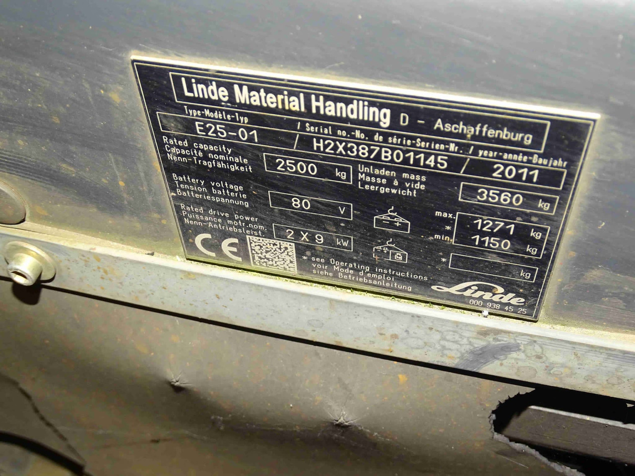 Linde E25-01 - Электропогрузчик: фото 2 Linde E25-01 - Электропогрузчик: фото 2