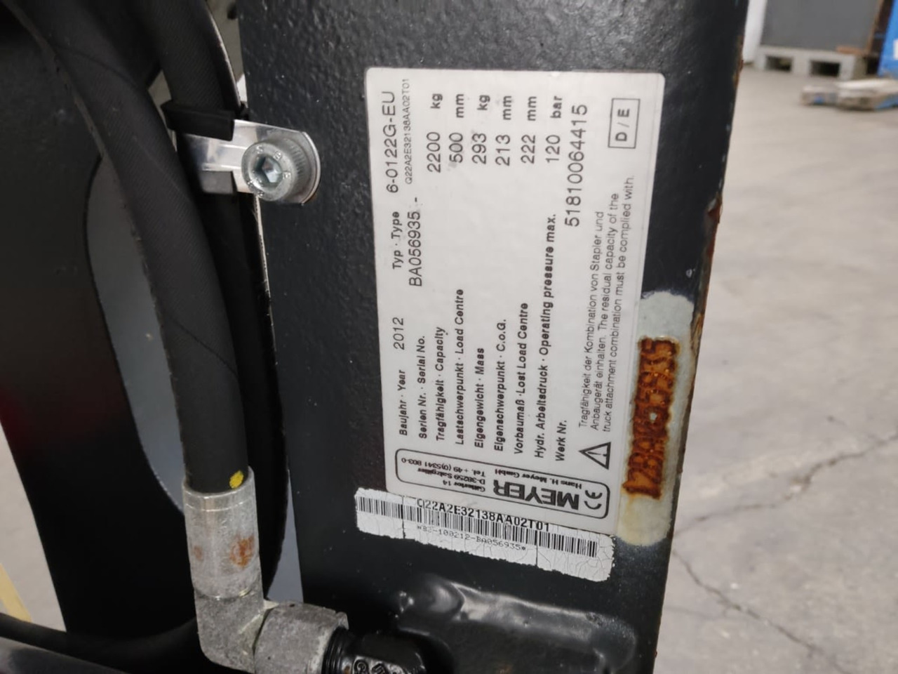 Meyer 6-0122G-EU - Навесное оборудование для Погрузочно-разгрузочной техники: фото 2 Meyer 6-0122G-EU - Навесное оборудование для Погрузочно-разгрузочной техники: фото 2