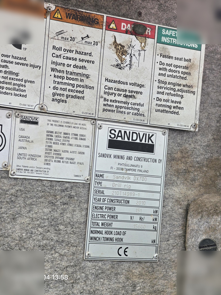 2010 SANDVIK DX700 - Буровая машина: фото 3 2010 SANDVIK DX700 - Буровая машина: фото 3