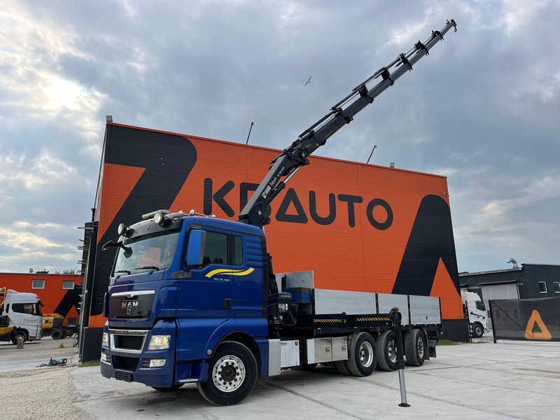 MAN TGX 35.480 8x4*4 HIAB 288E-7 / PLATFORM L=6397 mm - Грузовик бортовой/ Платформа, Автоманипулятор: фото 1 MAN TGX 35.480 8x4*4 HIAB 288E-7 / PLATFORM L=6397 mm - Грузовик бортовой/ Платформа, Автоманипулятор: фото 1