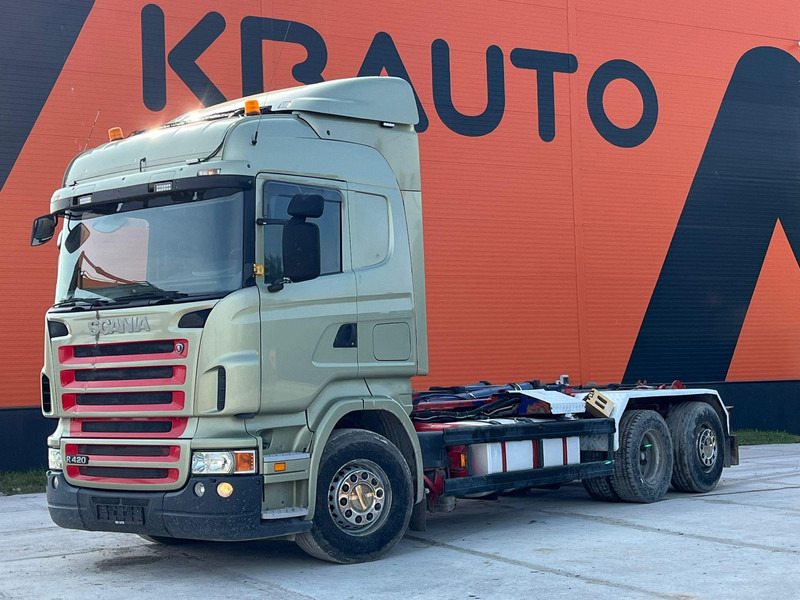Scania R 420 6x2 PALFINGER T 20 ton / L=5450 mm / RETARDER - Крюковой мультилифт: фото 1 Scania R 420 6x2 PALFINGER T 20 ton / L=5450 mm / RETARDER - Крюковой мультилифт: фото 1