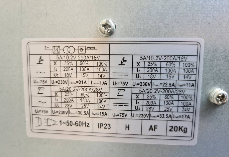 Spawarka WELDKAR MULTIGMAW Mig, Mag, Mma, Tig 200 A - Сварочное оборудование: фото 5 Spawarka WELDKAR MULTIGMAW Mig, Mag, Mma, Tig 200 A - Сварочное оборудование: фото 5