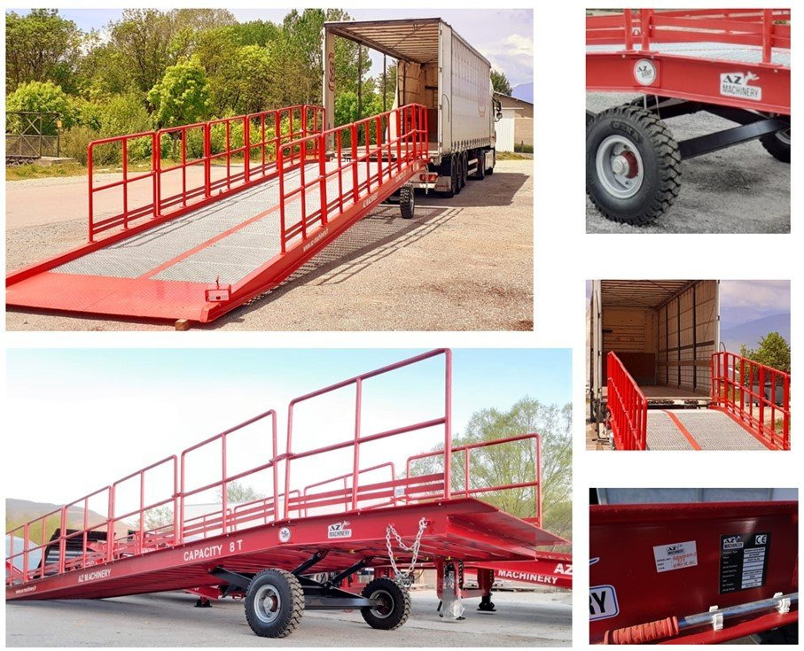 Новый Погрузочная рампа AZ RAMP-EASY XL-10-RL . Mobil Loading Ramp  WIDE With Level Off, 10 t Capacity: фото 9