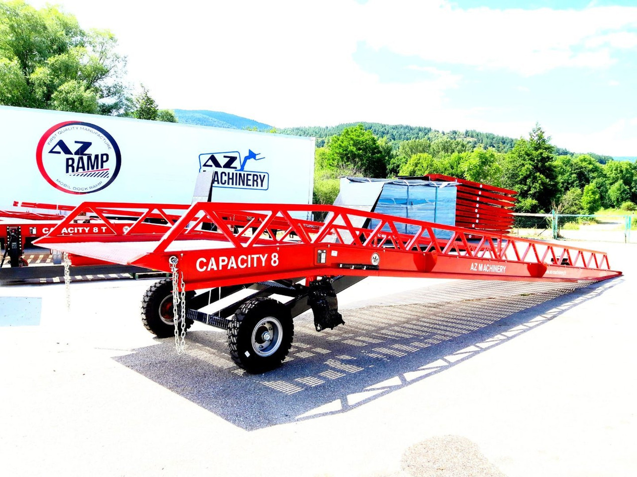 Новый Погрузочная рампа AZ RAMP-EASY XL-8 . Mobil Loading Ramp  WIDE With Level Off, 8 t Capacity: фото 8