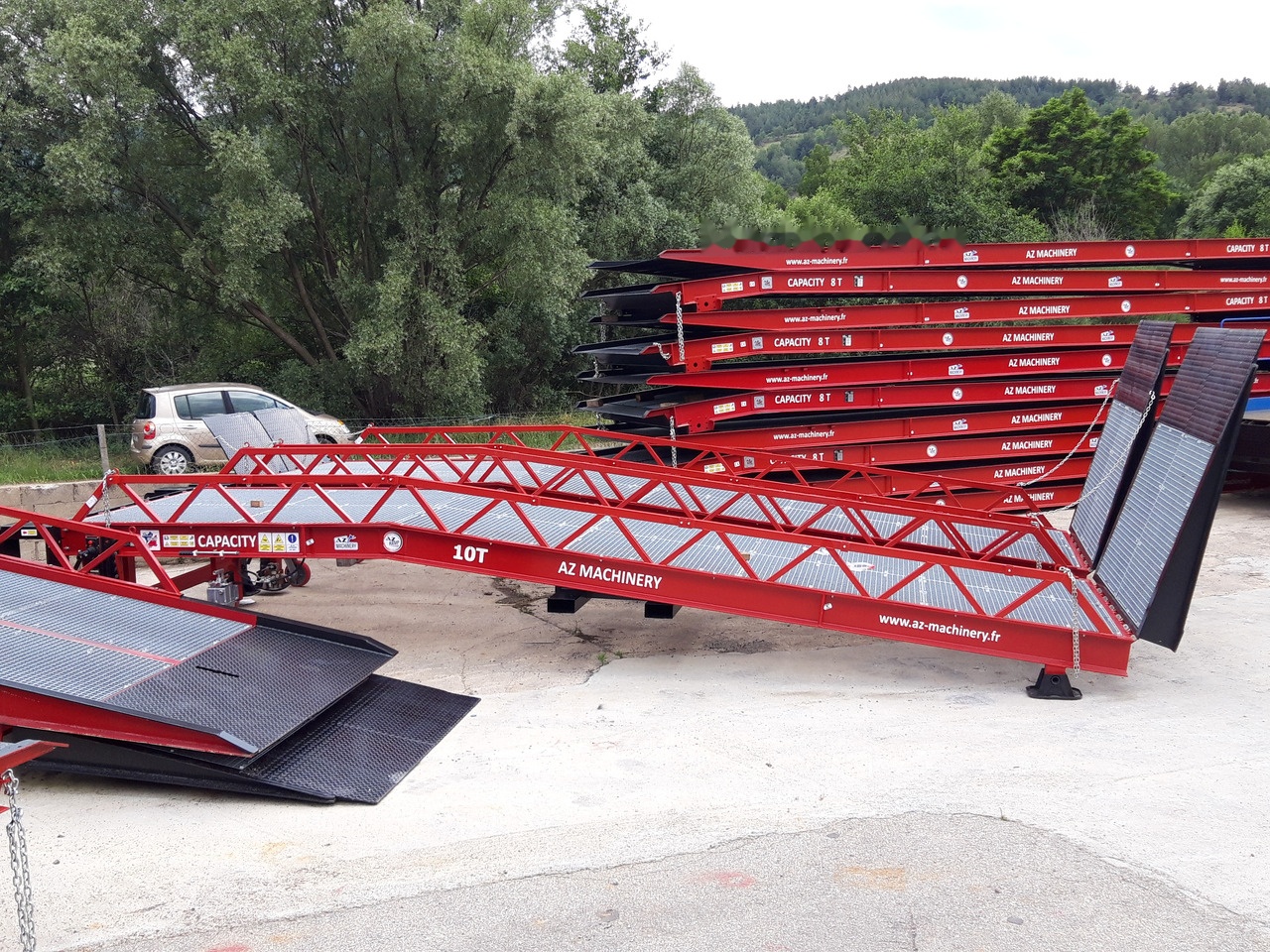 Новый Погрузочная рампа AZ RAMP STAR- 10T-ZR mobile loading ramp: фото 29