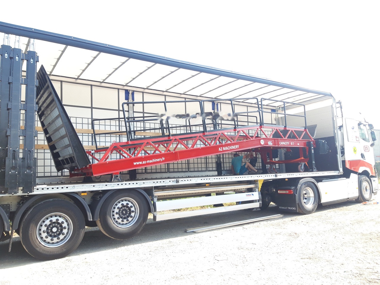 Новый Погрузочная рампа AZ RAMP STAR- 10T-ZR mobile loading ramp: фото 23
