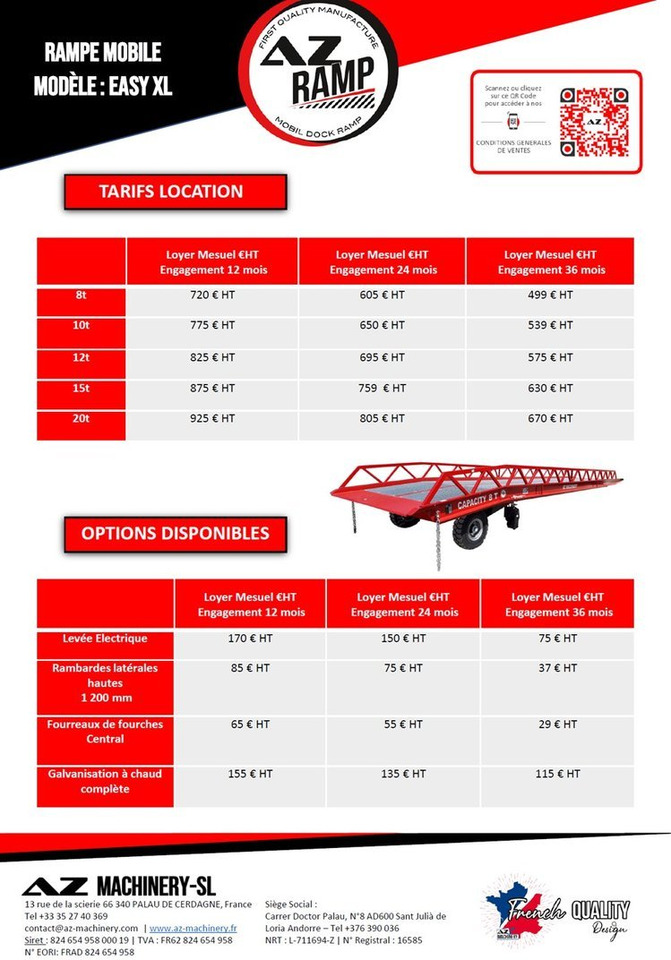 **RENTAL 12-24-36 Month** AZ RAMP-EASY XL-8 . Mobil Loading Ramp - Погрузочная рампа: фото 2 **RENTAL 12-24-36 Month** AZ RAMP-EASY XL-8 . Mobil Loading Ramp - Погрузочная рампа: фото 2