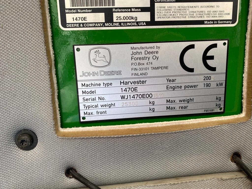 Харвестер John Deere 1470 E: фото 14 Харвестер John Deere 1470 E: фото 14