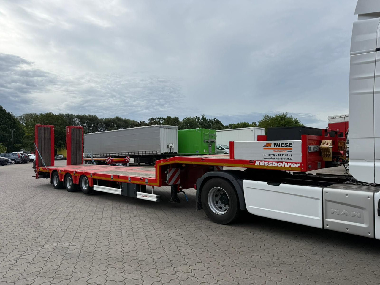 Kässbohrer K.SLS ECO Tieflader mit hydraulischen Rampen - Низкорамный полуприцеп: фото 3 Kässbohrer K.SLS ECO Tieflader mit hydraulischen Rampen - Низкорамный полуприцеп: фото 3