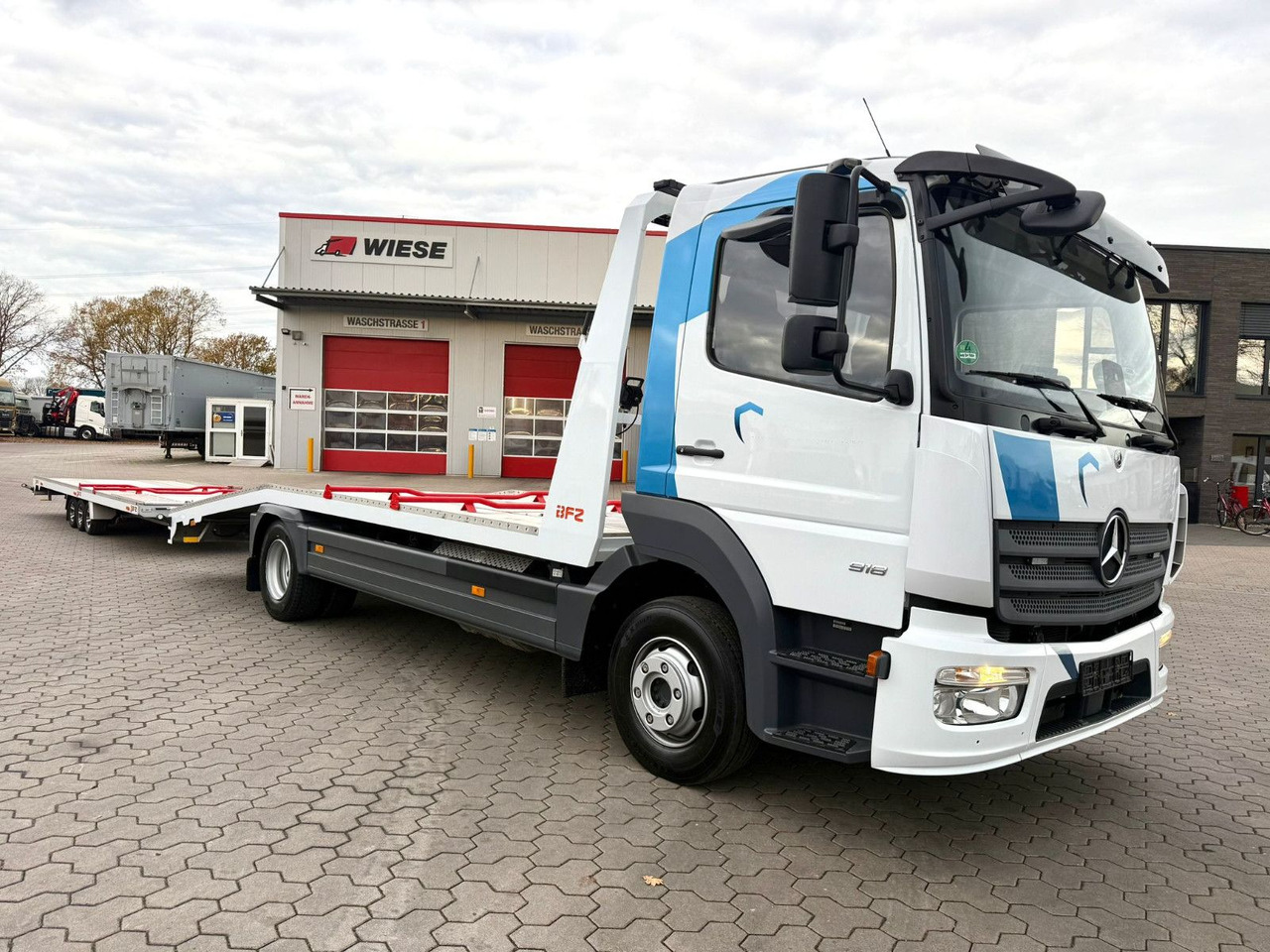 Mercedes-Benz Atego 918L Autotransporter mit BFZ Anhänger - Автовоз: фото 4 Mercedes-Benz Atego 918L Autotransporter mit BFZ Anhänger - Автовоз: фото 4