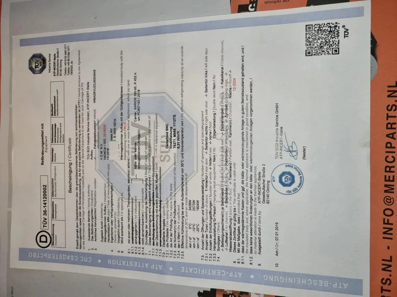 Фургон-рефрижератор MAN TGE 3.180 Kuhlkoffer/ Carrier -20/+20/ ATP Cert.: фото 11