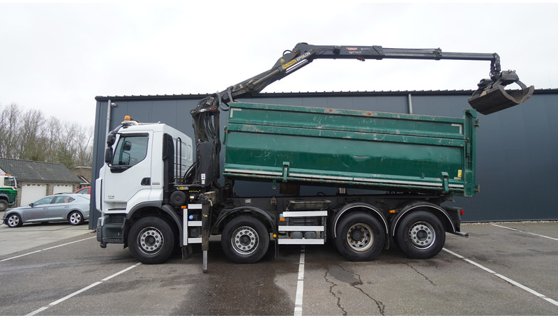 Renault PREMIUM 380 DXI 8X2/6 2 SIDE TIPPER WITH PLFINGER Q 170 Z CRANE.278.200KM - Автоманипулятор: фото 2 Renault PREMIUM 380 DXI 8X2/6 2 SIDE TIPPER WITH PLFINGER Q 170 Z CRANE.278.200KM - Автоманипулятор: фото 2