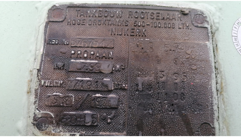 De Visser used Gastank Propaan/Butaan LPG tank 8000L (4 ton) Ø 1600 LPG, gas, gaz, Gastank - Резервуар для хранения: фото 5 De Visser used Gastank Propaan/Butaan LPG tank 8000L (4 ton) Ø 1600 LPG, gas, gaz, Gastank - Резервуар для хранения: фото 5