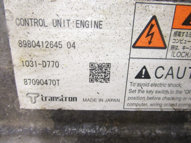 ISUZU N75 (4HK1) ENGINE ECU 8980412645 - Блок управления для Грузовиков: фото 2 ISUZU N75 (4HK1) ENGINE ECU 8980412645 - Блок управления для Грузовиков: фото 2