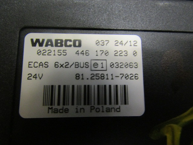 MAN TGS ECAS ECU P/NO 81.25811.7026 - Блок управления для Грузовиков: фото 2 MAN TGS ECAS ECU P/NO 81.25811.7026 - Блок управления для Грузовиков: фото 2