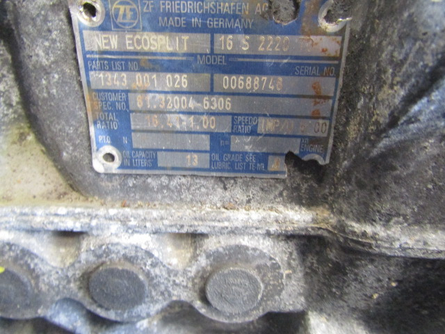 MAN TGS ZF 16S 2220TD MANUAL GEARBOX - Двигатель и запчасти для Грузовиков: фото 3 MAN TGS ZF 16S 2220TD MANUAL GEARBOX - Двигатель и запчасти для Грузовиков: фото 3
