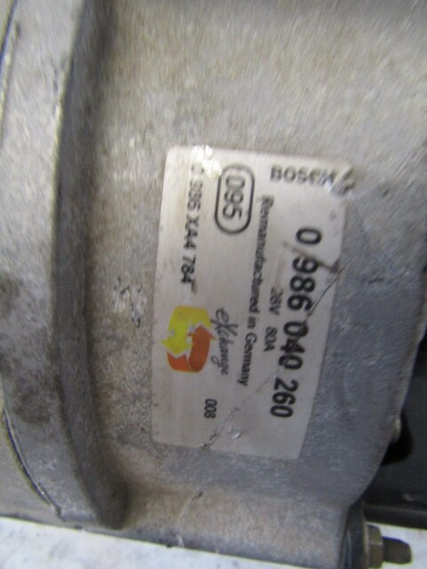 MERCEDES ATEGO 815/1823 ALTERNATOR BOSCH P/NO 0986040260 - Электрическая система для Грузовиков: фото 2 MERCEDES ATEGO 815/1823 ALTERNATOR BOSCH P/NO 0986040260 - Электрическая система для Грузовиков: фото 2