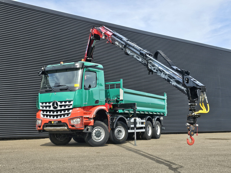 Mercedes-Benz AROCS 4145 / 8X6 / TIPPER + HMF CRANE - Автоманипулятор: фото 2 Mercedes-Benz AROCS 4145 / 8X6 / TIPPER + HMF CRANE - Автоманипулятор: фото 2