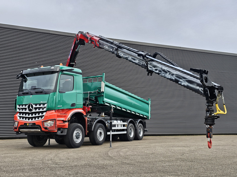 Mercedes-Benz AROCS 4145 / 8X6 / TIPPER + HMF CRANE - Самосвал, Автоманипулятор: фото 3 Mercedes-Benz AROCS 4145 / 8X6 / TIPPER + HMF CRANE - Самосвал, Автоманипулятор: фото 3