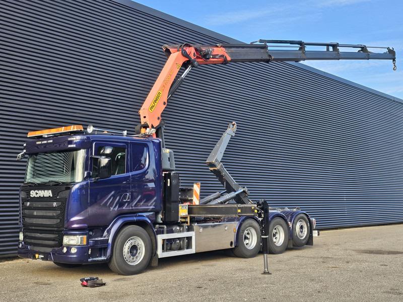 Scania G490 8x4*4 / PALFINGER CRANE + HOOKLIFT - Крюковой мультилифт, Автоманипулятор: фото 1 Scania G490 8x4*4 / PALFINGER CRANE + HOOKLIFT - Крюковой мультилифт, Автоманипулятор: фото 1