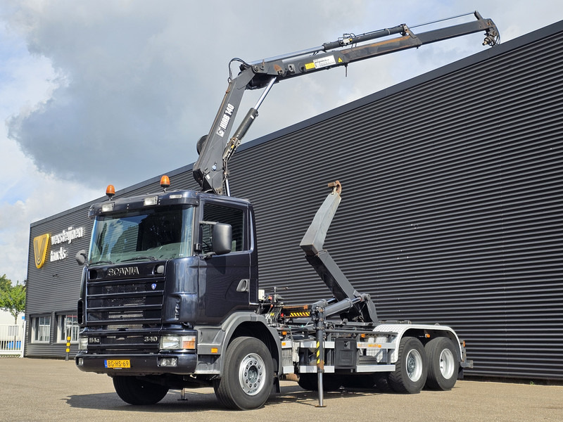 Scania R114.340 6x2 / HIAB CRANE + 25T HOOKLIFT - Крюковой мультилифт, Автоманипулятор: фото 1 Scania R114.340 6x2 / HIAB CRANE + 25T HOOKLIFT - Крюковой мультилифт, Автоманипулятор: фото 1