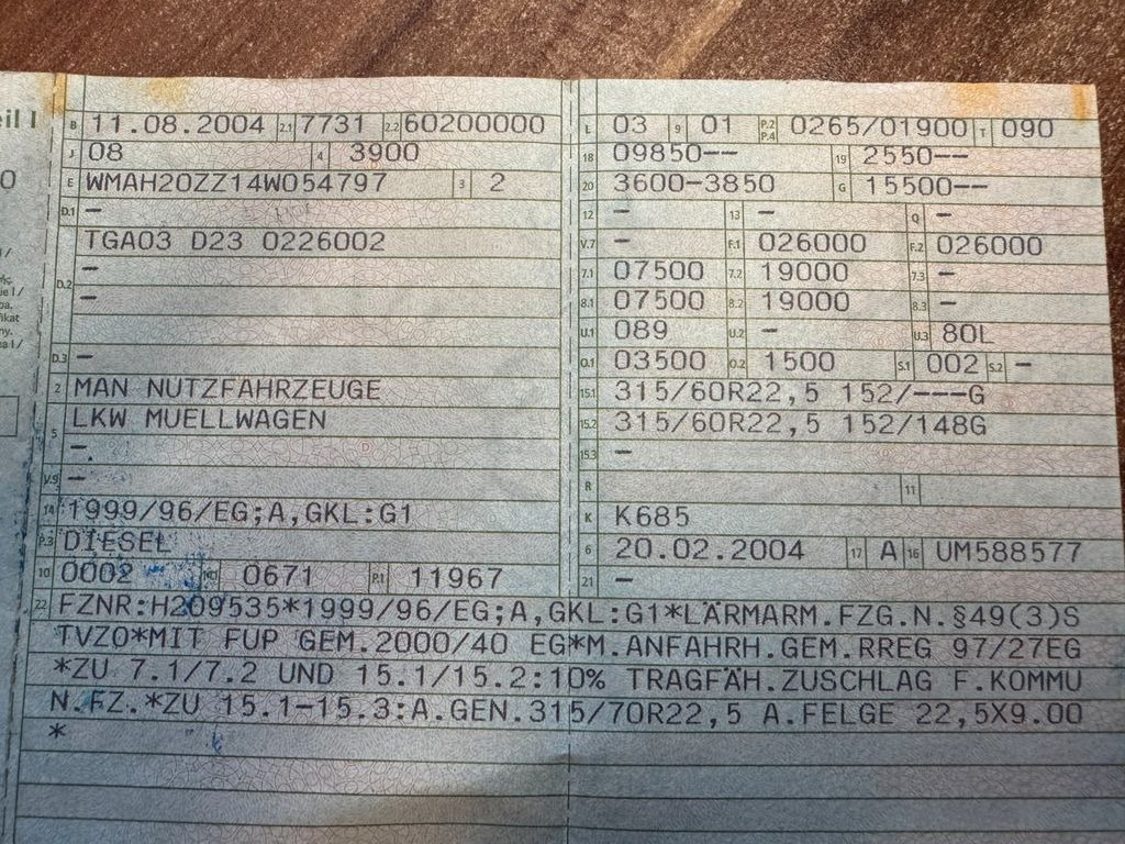 MAN 26.360 6X2 Müllwagen MAN 26.360 6X2 Müllwagen - Мусоровоз: фото 2 MAN 26.360 6X2 Müllwagen MAN 26.360 6X2 Müllwagen - Мусоровоз: фото 2