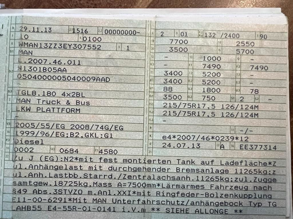 MAN 8.180 4X2 offene Pritsche MAN 8.180 4X2 offene Pritsche - Малотоннажный бортовой грузовик: фото 2 MAN 8.180 4X2 offene Pritsche MAN 8.180 4X2 offene Pritsche - Малотоннажный бортовой грузовик: фото 2