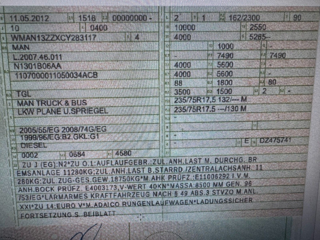 MAN 8.220 4X2 Pritschenwagen - Тентованный грузовик: фото 2 MAN 8.220 4X2 Pritschenwagen - Тентованный грузовик: фото 2