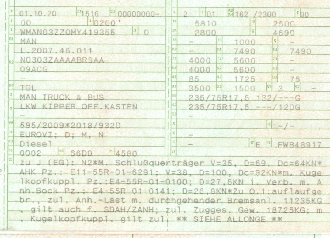 MAN 8.220 4x2 Meiller 3S. Kipper | TOP Zustand! - Малотоннажный самосвал: фото 2 MAN 8.220 4x2 Meiller 3S. Kipper | TOP Zustand! - Малотоннажный самосвал: фото 2