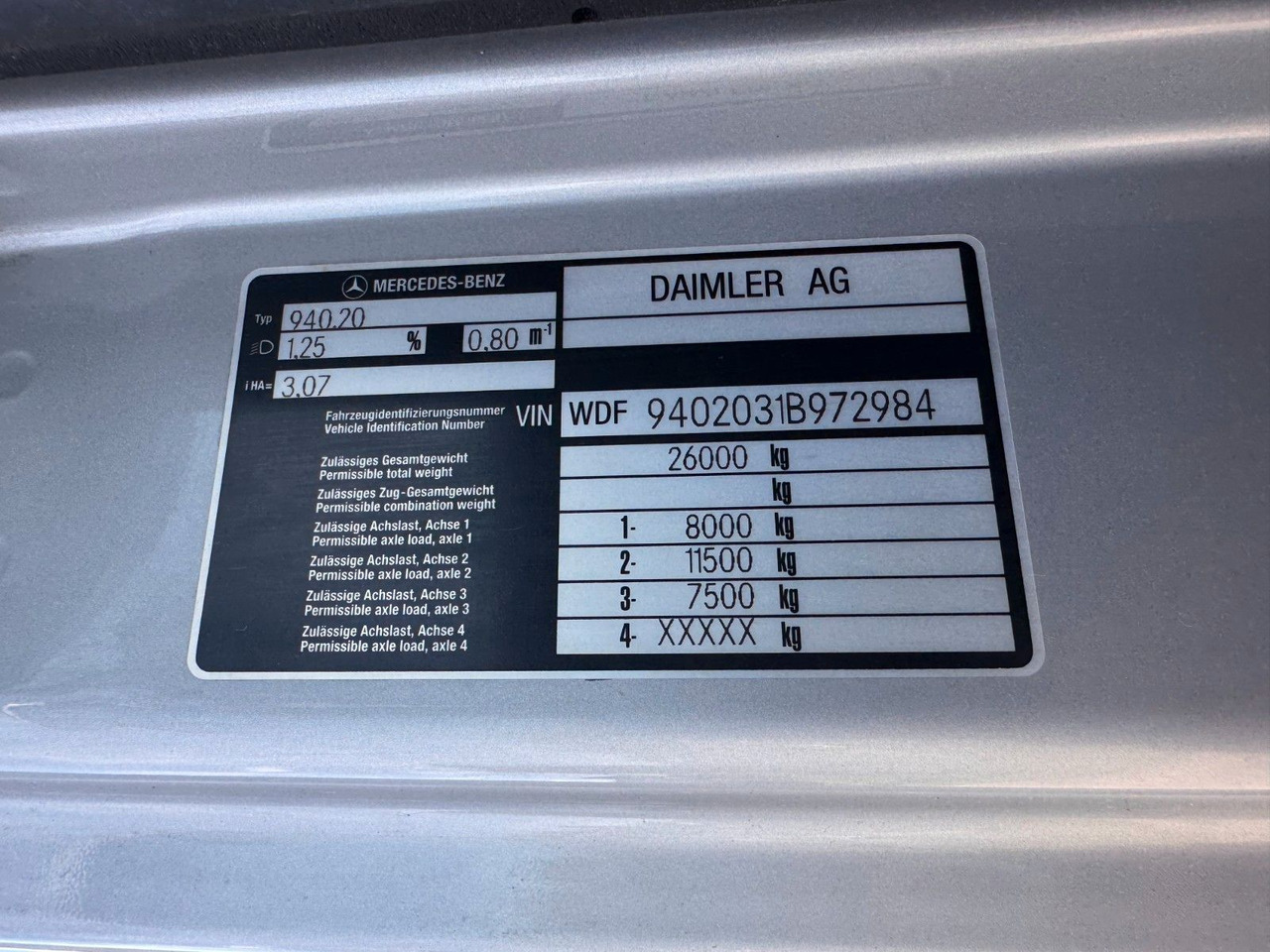 Mercedes-Benz 2540 6X2 Pritsche Palfinger PK 12002 mit Funk - Автоманипулятор: фото 3 Mercedes-Benz 2540 6X2 Pritsche Palfinger PK 12002 mit Funk - Автоманипулятор: фото 3