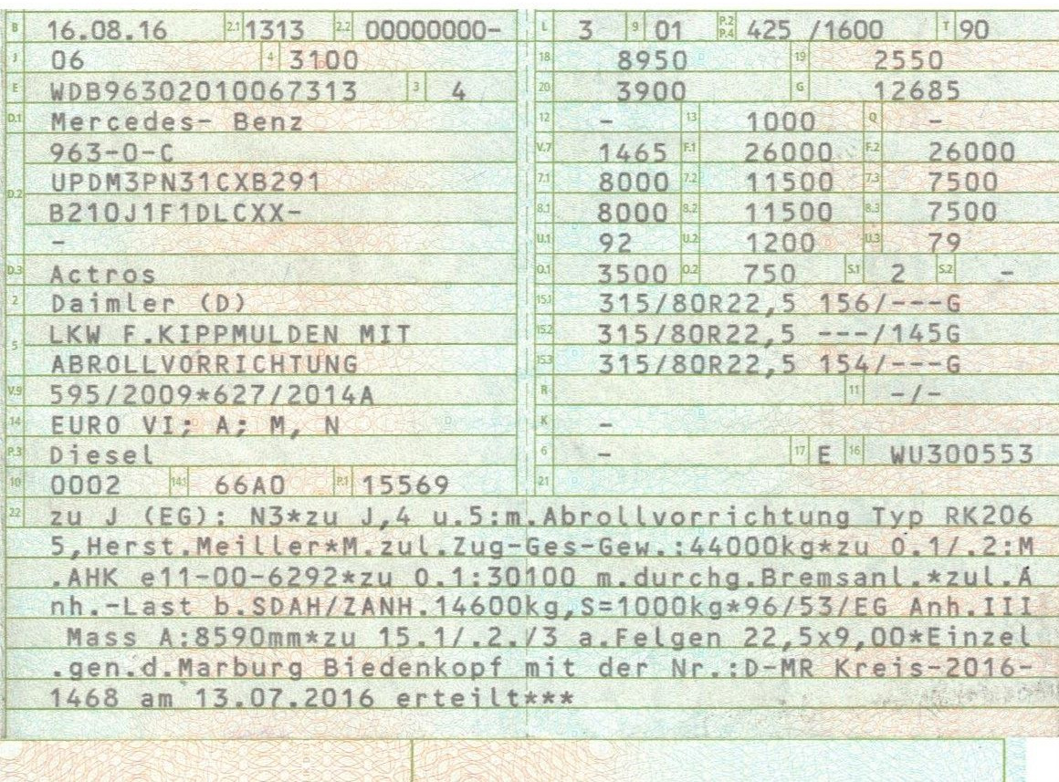 Mercedes-Benz 2558 6x2 Meiller RK 20.65 | Retarder | Klima - Крюковой мультилифт: фото 2 Mercedes-Benz 2558 6x2 Meiller RK 20.65 | Retarder | Klima - Крюковой мультилифт: фото 2