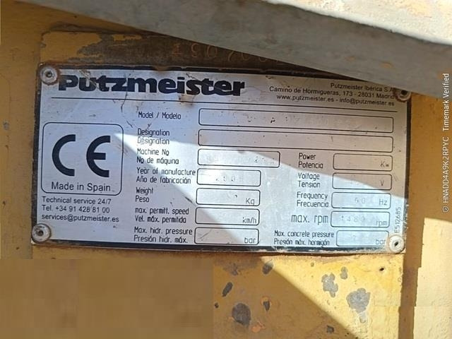 Putzmeister SPM500PC - Автобетононасос: фото 5 Putzmeister SPM500PC - Автобетононасос: фото 5