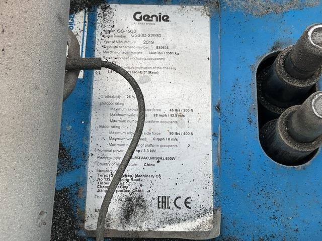 Genie GS1932 - Ножничный подъемник: фото 5 Genie GS1932 - Ножничный подъемник: фото 5