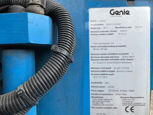 Genie Z45/25J - Коленчатый подъемник: фото 5 Genie Z45/25J - Коленчатый подъемник: фото 5
