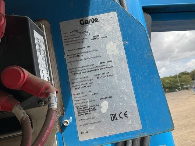 Genie Z60/37 - Коленчатый подъемник: фото 5 Genie Z60/37 - Коленчатый подъемник: фото 5