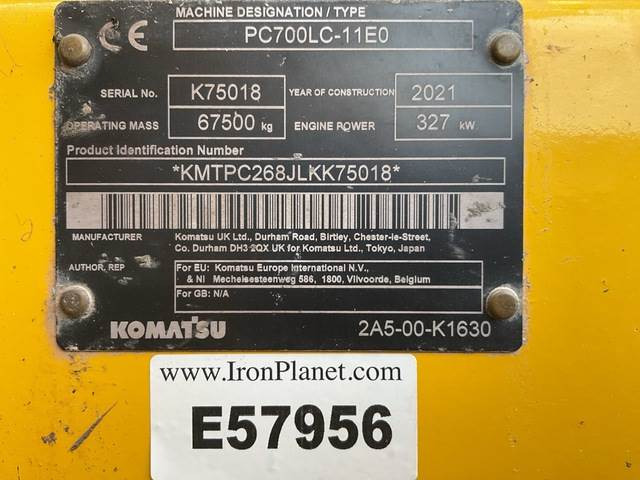 Komatsu PC700LC-11EO - Гусеничный экскаватор: фото 5 Komatsu PC700LC-11EO - Гусеничный экскаватор: фото 5