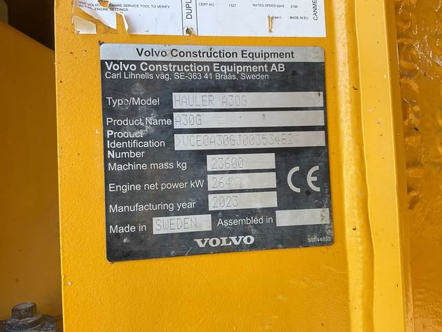 Volvo A30G - Сочленённый самосвал: фото 5 Volvo A30G - Сочленённый самосвал: фото 5