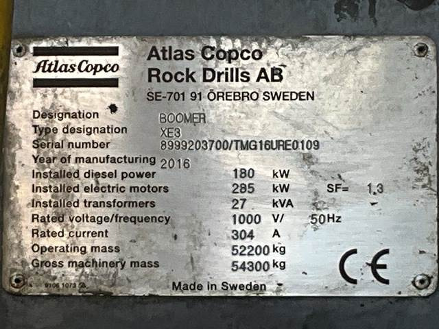 Atlas Copco XE3C - Горнодобывающая техника: фото 5 Atlas Copco XE3C - Горнодобывающая техника: фото 5