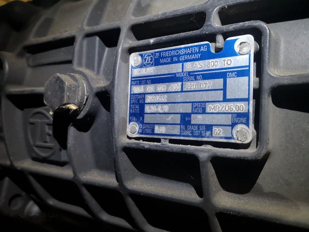 ZF 6AS 800 TO (6AS 800 TO) - Коробка передач для Грузовиков: фото 1 ZF 6AS 800 TO (6AS 800 TO) - Коробка передач для Грузовиков: фото 1
