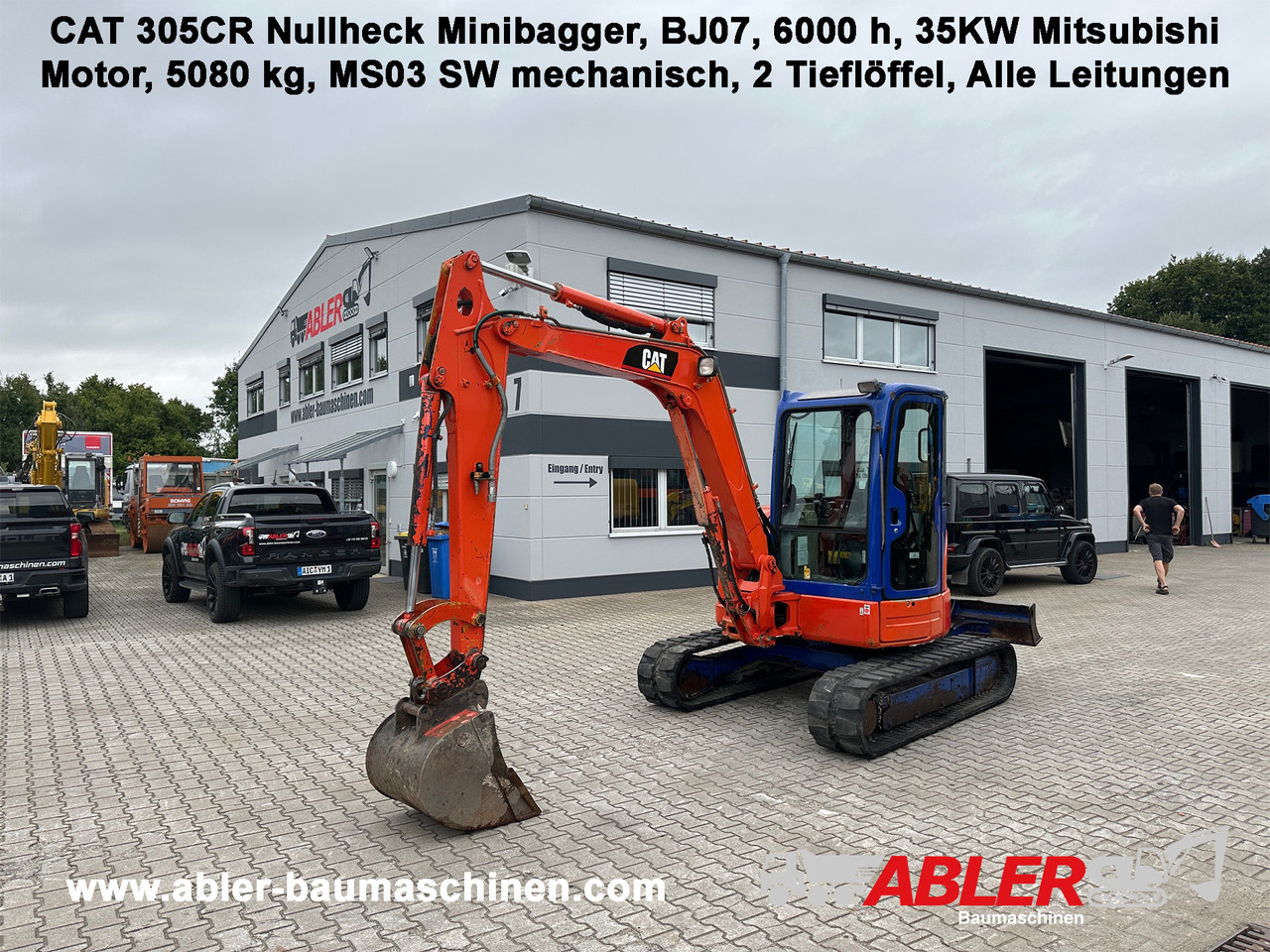 Caterpillar 305 CR Nullheck Minibagger MS03 - Мини-экскаватор: фото 1 Caterpillar 305 CR Nullheck Minibagger MS03 - Мини-экскаватор: фото 1