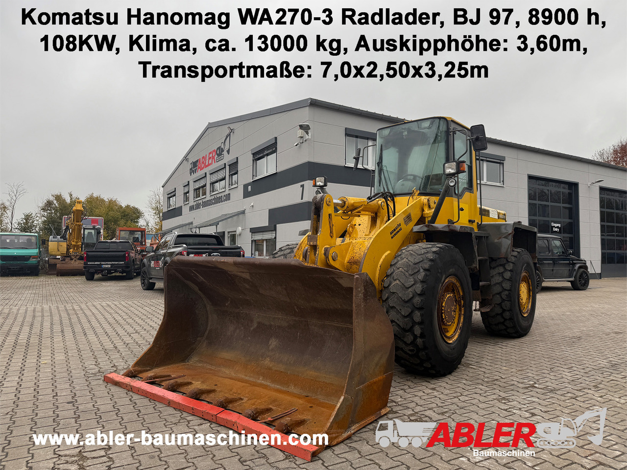 Komatsu Hanomag WA270-3 Radlader Klima - Колёсный погрузчик: фото 1 Komatsu Hanomag WA270-3 Radlader Klima - Колёсный погрузчик: фото 1