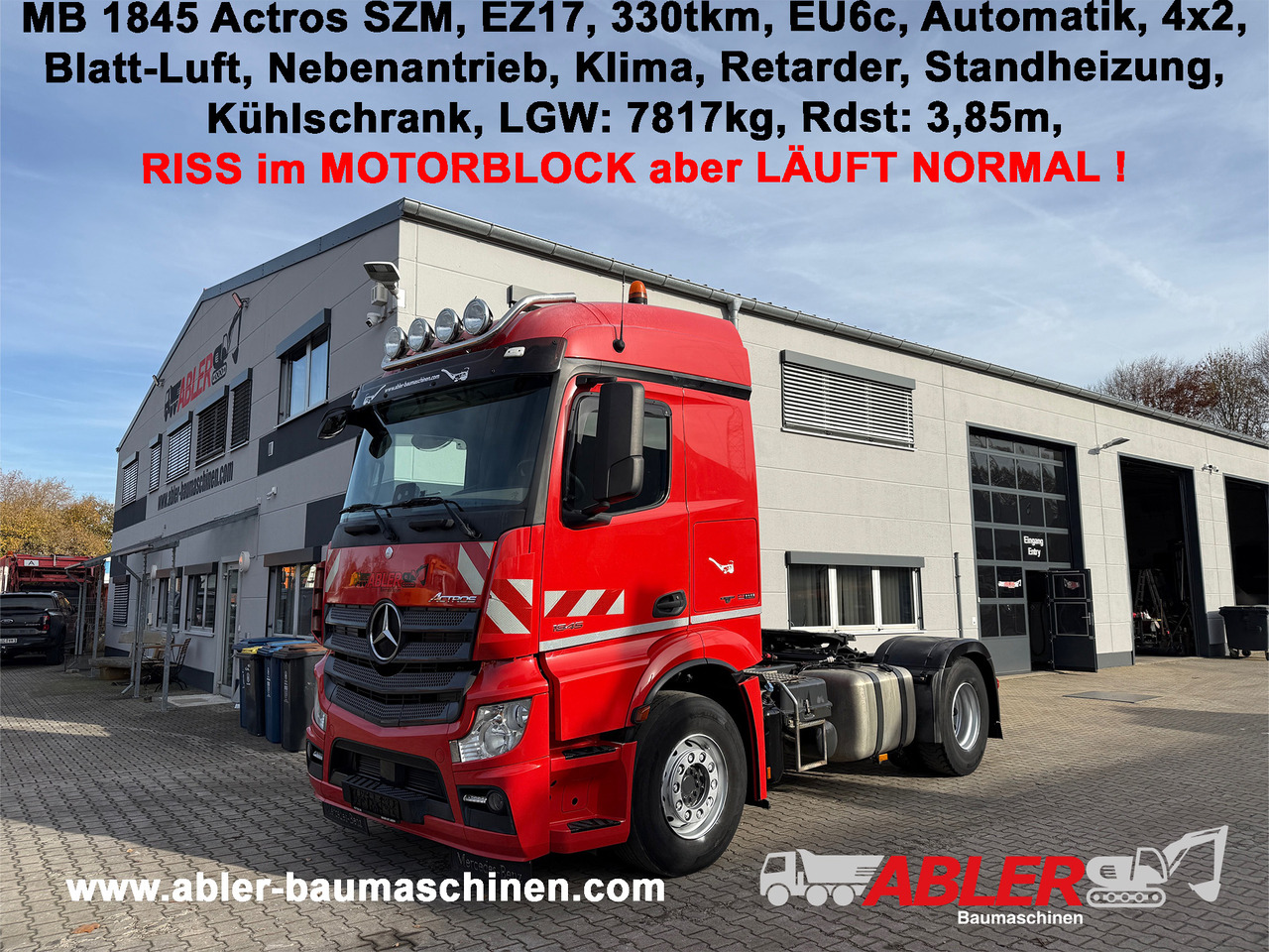 Mercedes-Benz 1845 Actros SZM Klima Retarder Nebenantrieb - Тягач: фото 1 Mercedes-Benz 1845 Actros SZM Klima Retarder Nebenantrieb - Тягач: фото 1