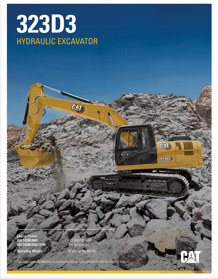 CATERPILLAR 323D3 Hydraulic Excavator - Гусеничный экскаватор: фото 2 CATERPILLAR 323D3 Hydraulic Excavator - Гусеничный экскаватор: фото 2