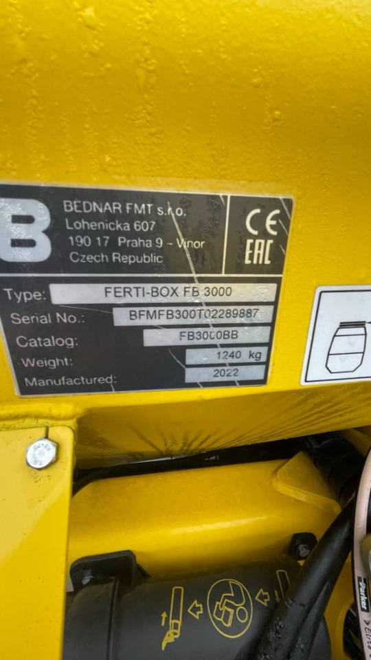 Bednar FERTI-BOX FB 3000 - Сеялка: фото 3 Bednar FERTI-BOX FB 3000 - Сеялка: фото 3